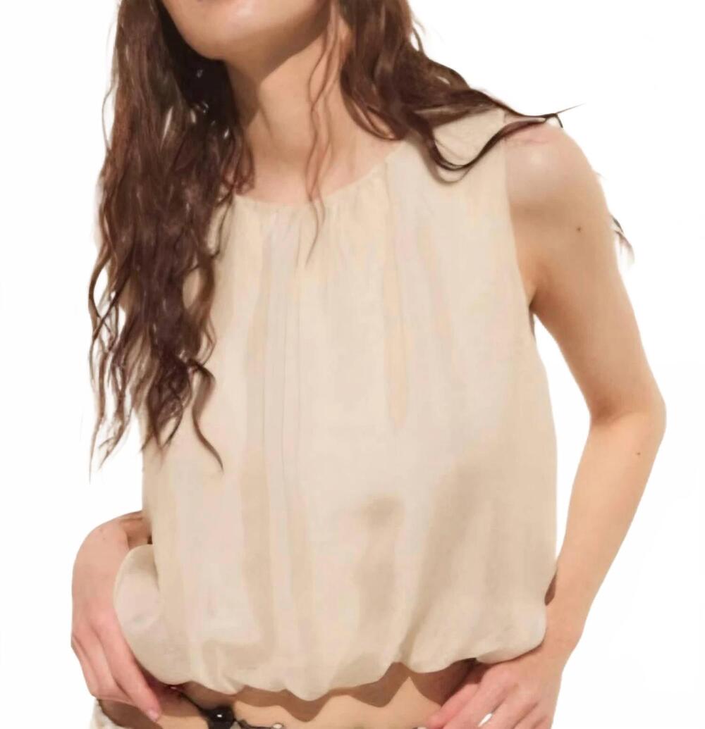 NEW DELUC strada top in ecru